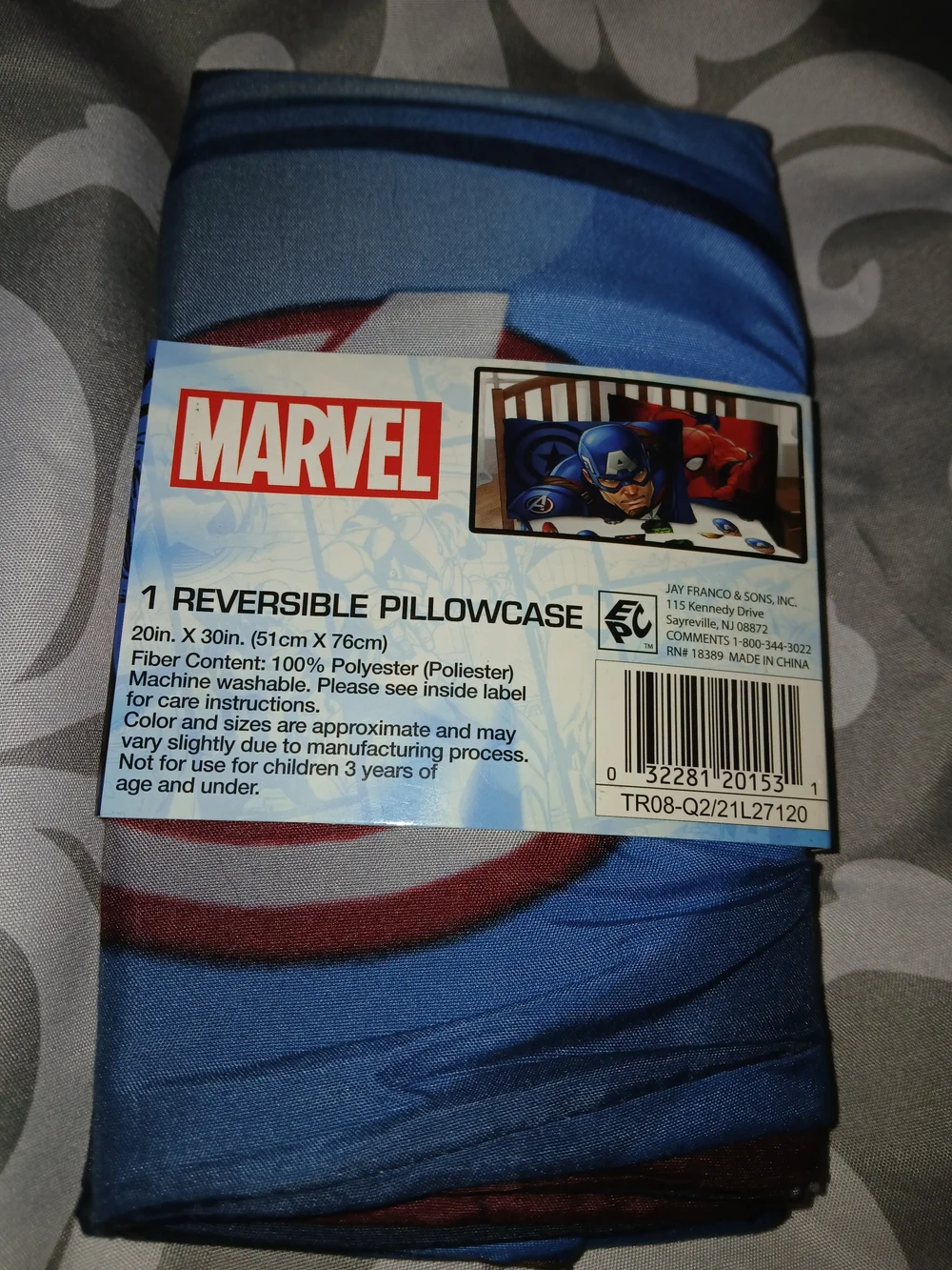 Marvel Reversible Pillowcase - Blue